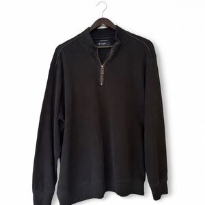 Daniel Cremieux Men's Black Zip-Up Sweater